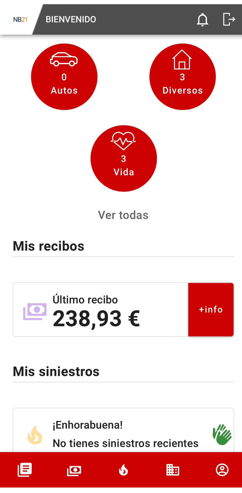 area de clientes NB21 App NB21